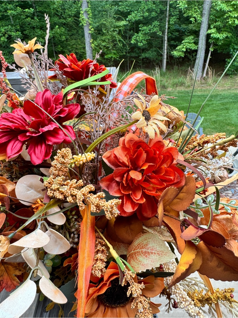 Rustic Elegance Autumn Centerpiece - Picture 5 of 7